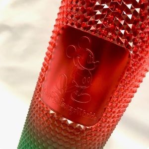 Walt Disney World Starbucks 2022 Holiday Christmas Mickey Studded 24oz Tumbler